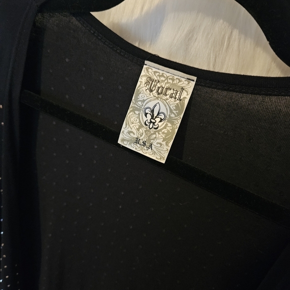 Vocal | Diamond Dust Longline Shortsleeve Jersey Duster - Picture 5 of 6